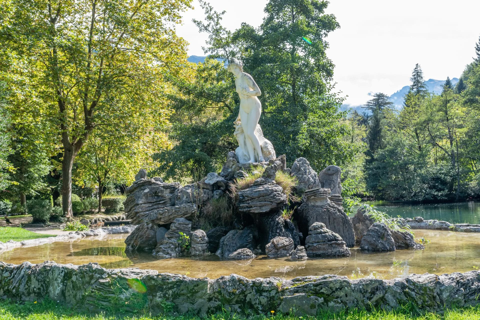 Vue de la ville de Luchon en France